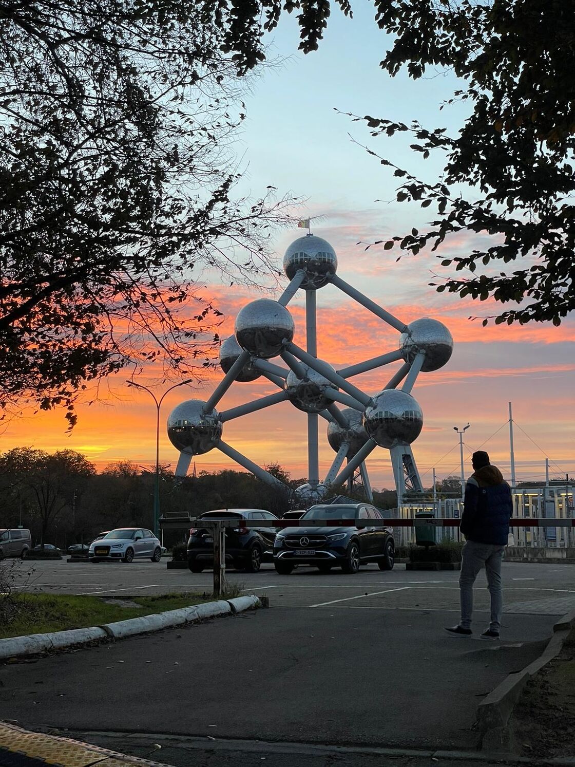 Atomium at sunset, Brussels