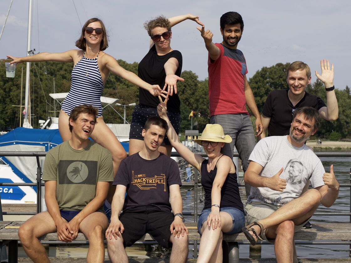 Zalando team at the dock